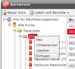 kurs-einfuegen