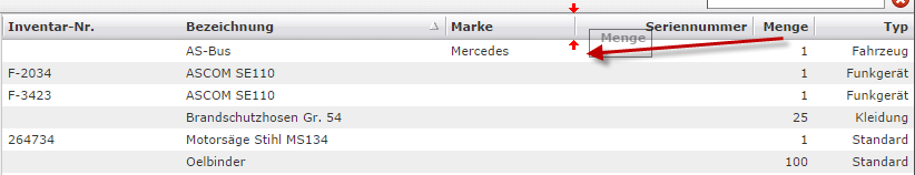 material-spalten-anordnung