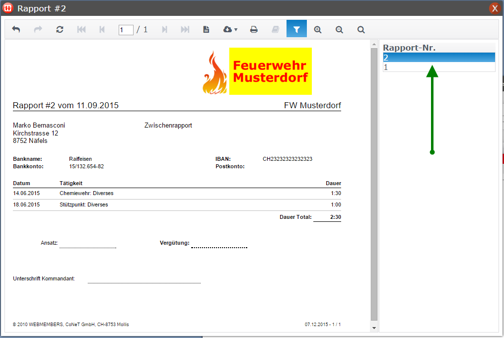 modul-rapporte-liste-Rapporte