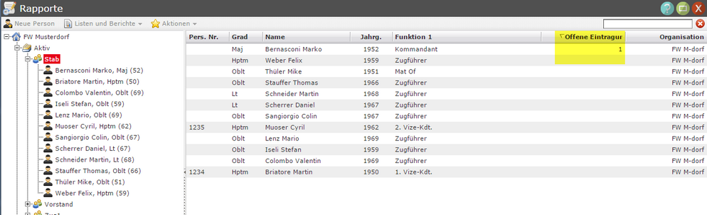 modul-rapporte-liste