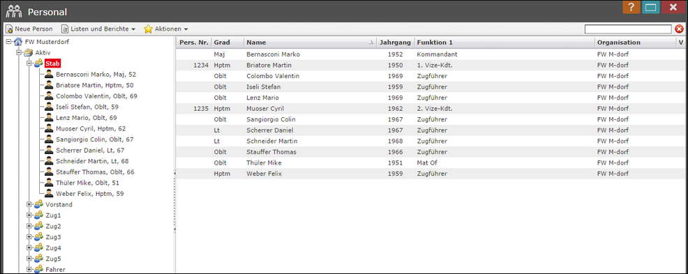 personal-listen-ansicht